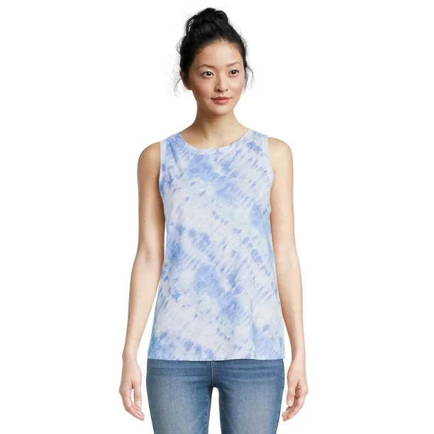 Time and Tru Women's Tie Dye Tank Top | Walmart (US)