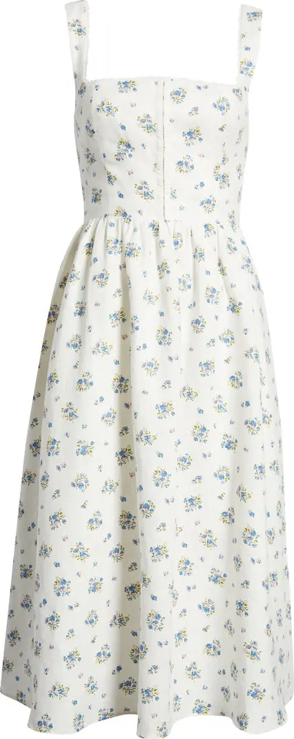 Reformation Tagiatelle Floral Linen Dress | Nordstrom | Nordstrom