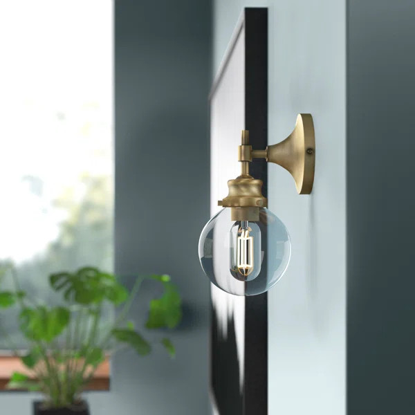 Aadvik 1 - Light Dimmable Armed Sconce | Wayfair North America
