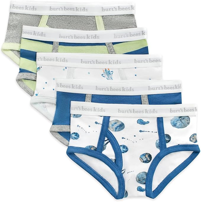 Burt's Bees Baby Toddler Boys' Underwear, Organic Cotton, Tag-Free Comfort Briefs | Amazon (US)