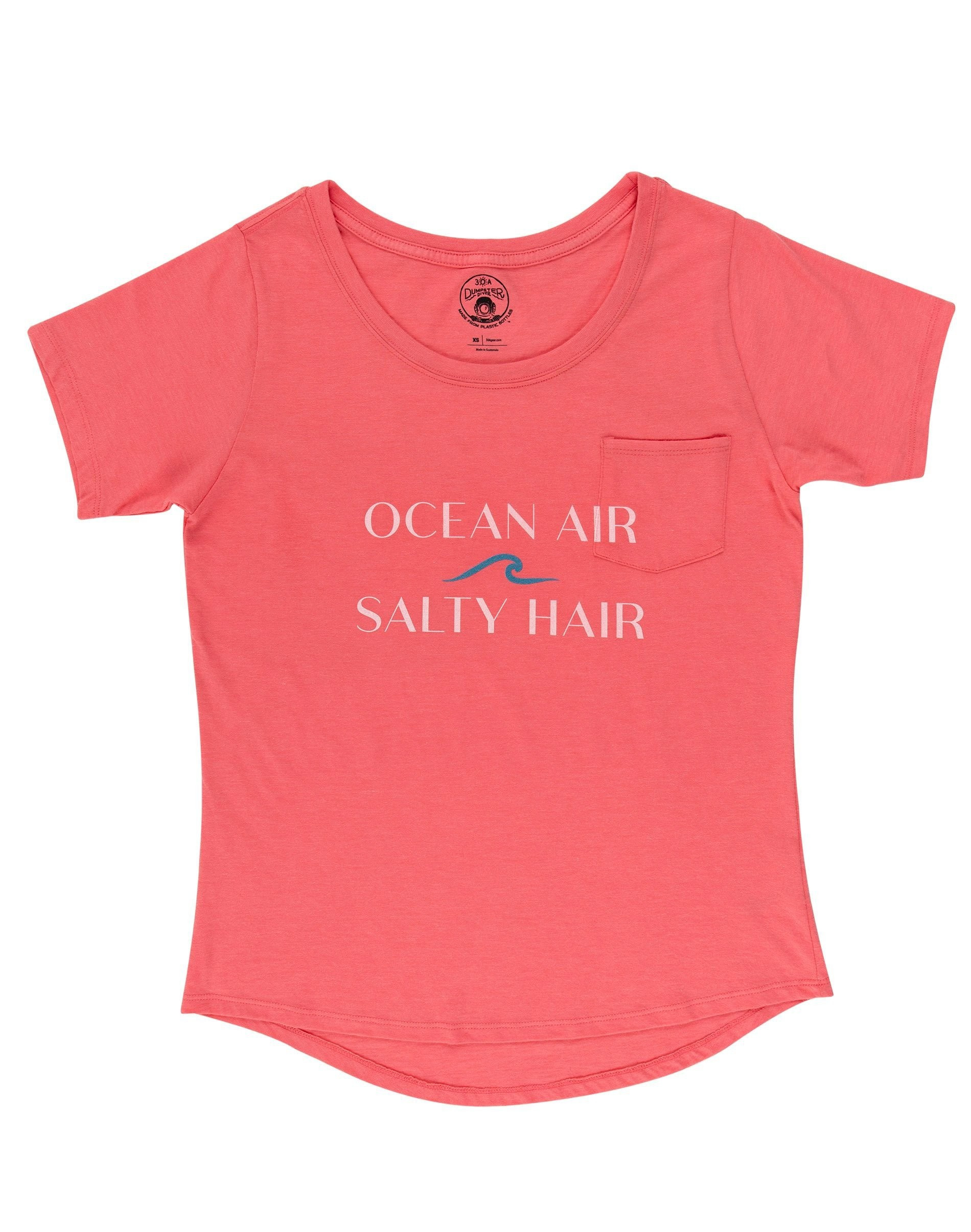 Ocean Air Salty Hair Slouch Tee - Women - Melon | 30A Gear
