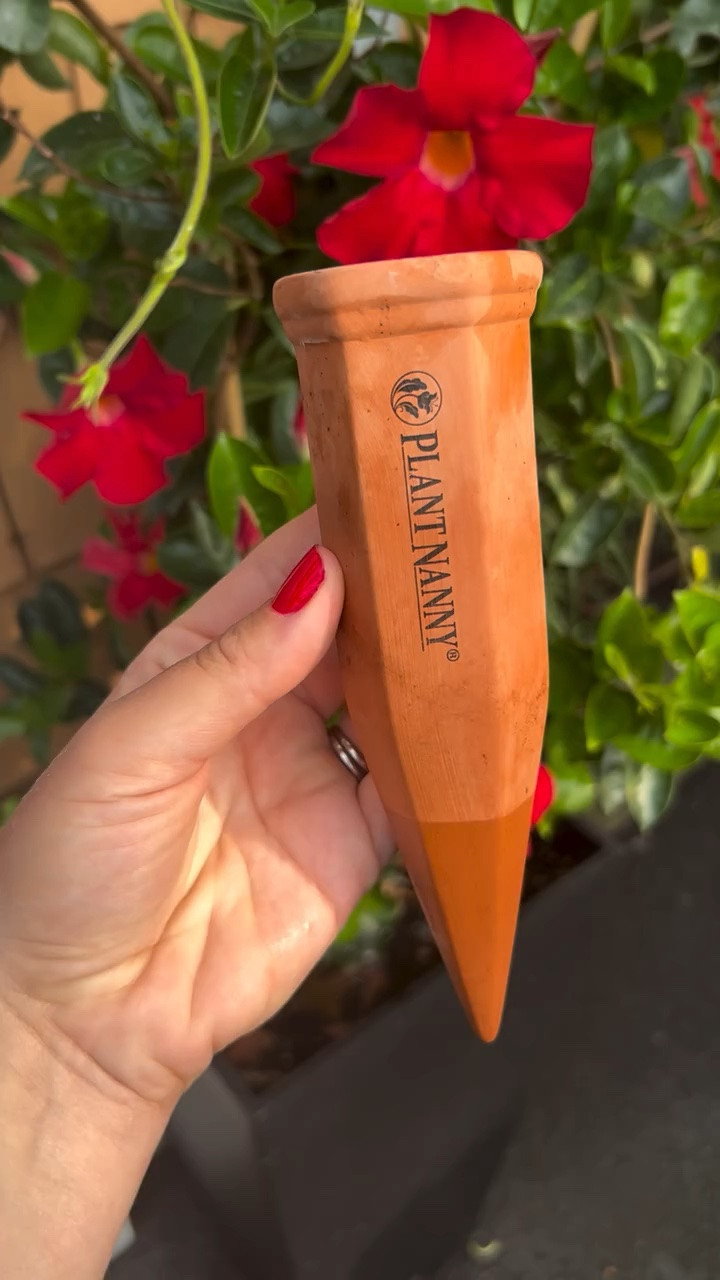 our planters didn’t come this far to only come this far! the best way to help your garden beat the heat 👯‍♀️🌸🥵

these terracotta spikes slowly release water + are perfect for heat waves or vacations when you aren’t be able to water. we leave ours in all summer + enjoy the process of collecting wine bottles to use 🍷😜

#millennialmom #summermusthave #garden #momlife #flowers

#LTKmomlife #LTKHome