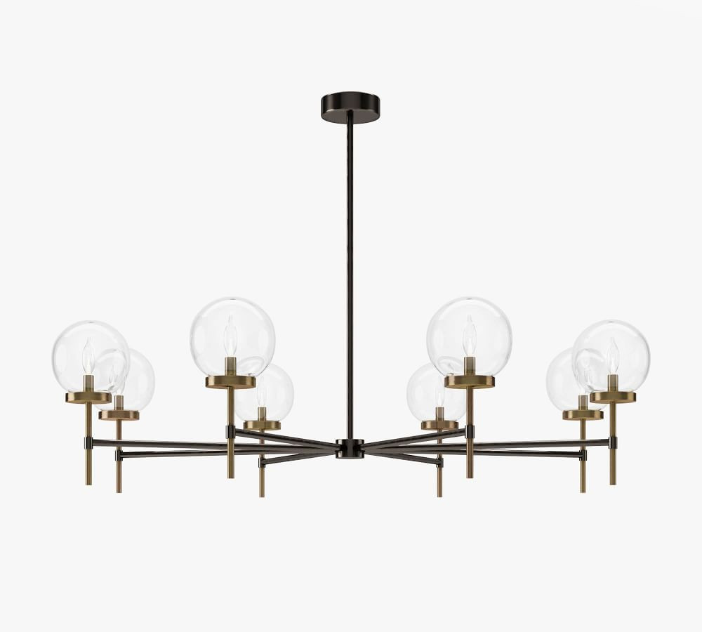 Camryn Glass Globe Round Chandelier | Pottery Barn (US)