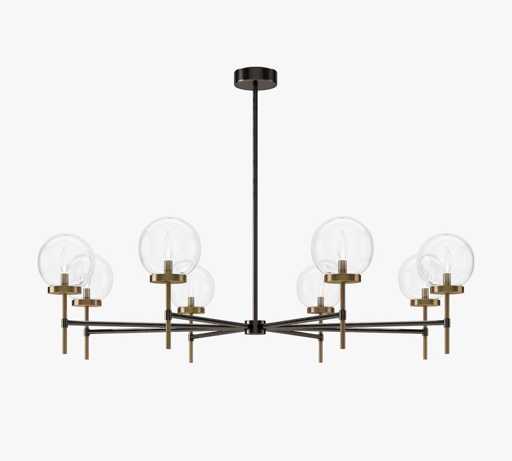 Camryn Glass Globe Round Chandelier | Pottery Barn (US)