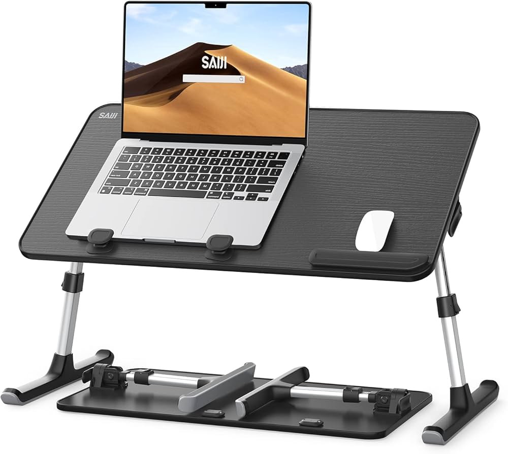 Laptop Desk for Bed, SAIJI Lap Desks Bed Trays for Eating Writing, Adjustable Computer Laptop Sta... | Amazon (US)