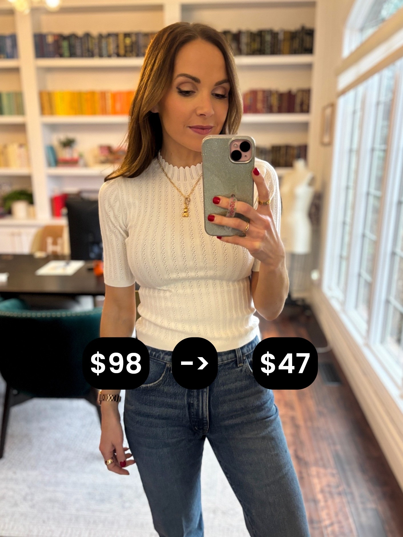 This adorable @madewell layering tee is on sale! I have been wearing it under sweaters for another layer of interest. 

#LTKSaleAlert #LTKFindsUnder50