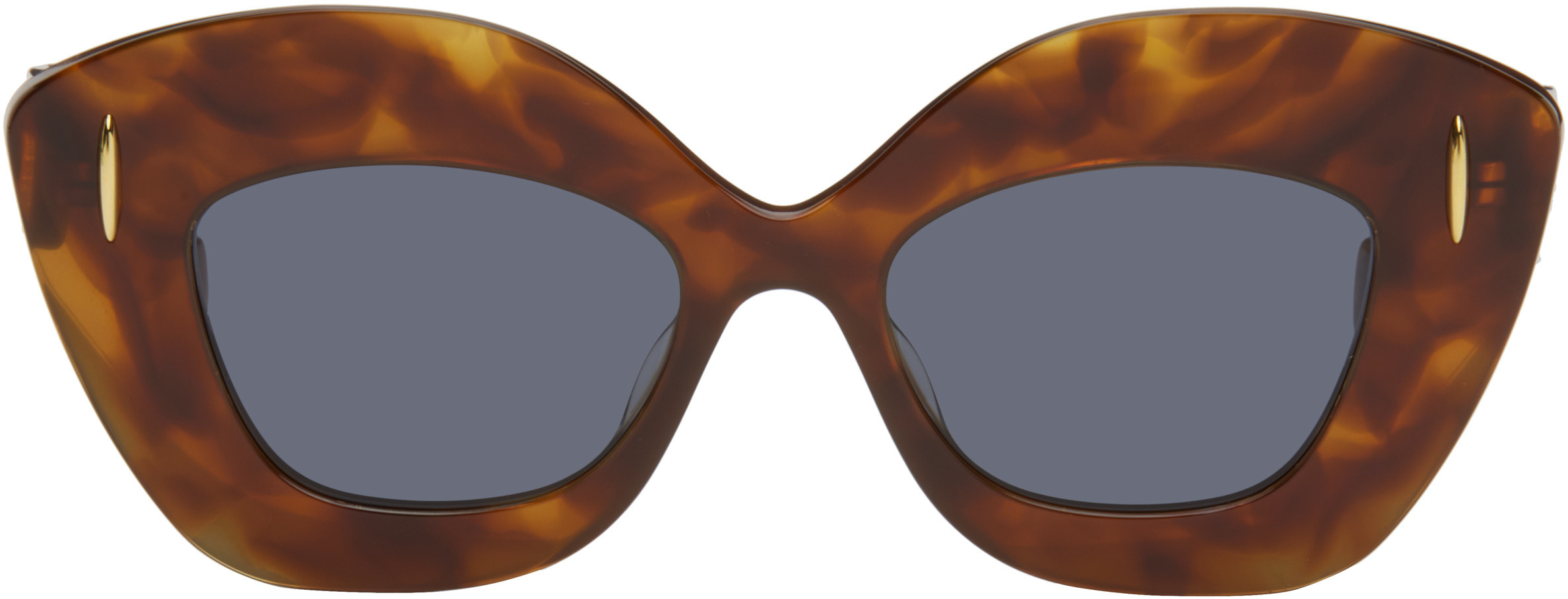 LOEWE Brown Butterfly Screen Sunglasses | SSENSE