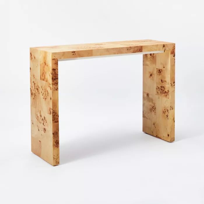 Ogden Burled Wood Console Table Brown - Threshold™ designed with Studio McGee | Target