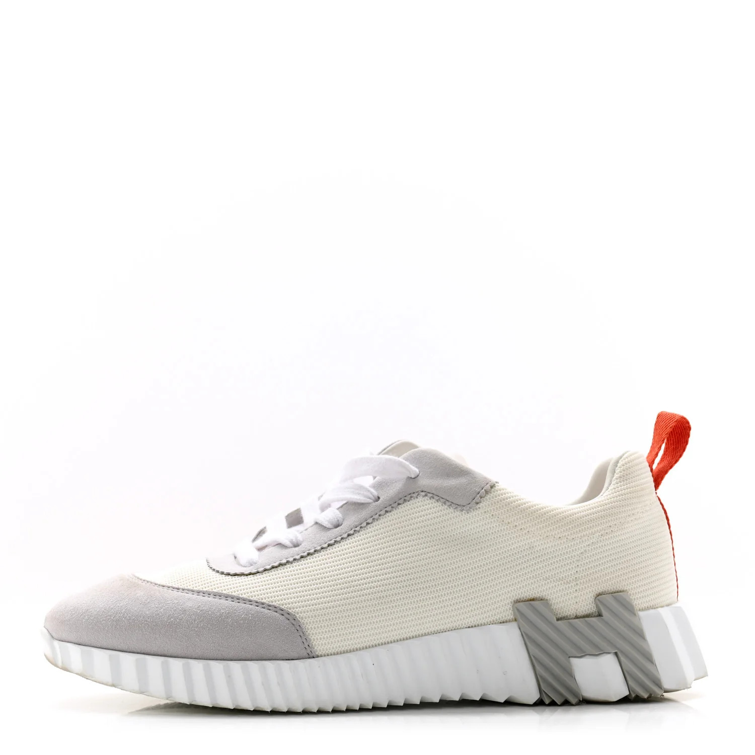 Technical Canvas Suede Goatskin Bouncing Sneakers 38 White Multicolor | FASHIONPHILE (US)