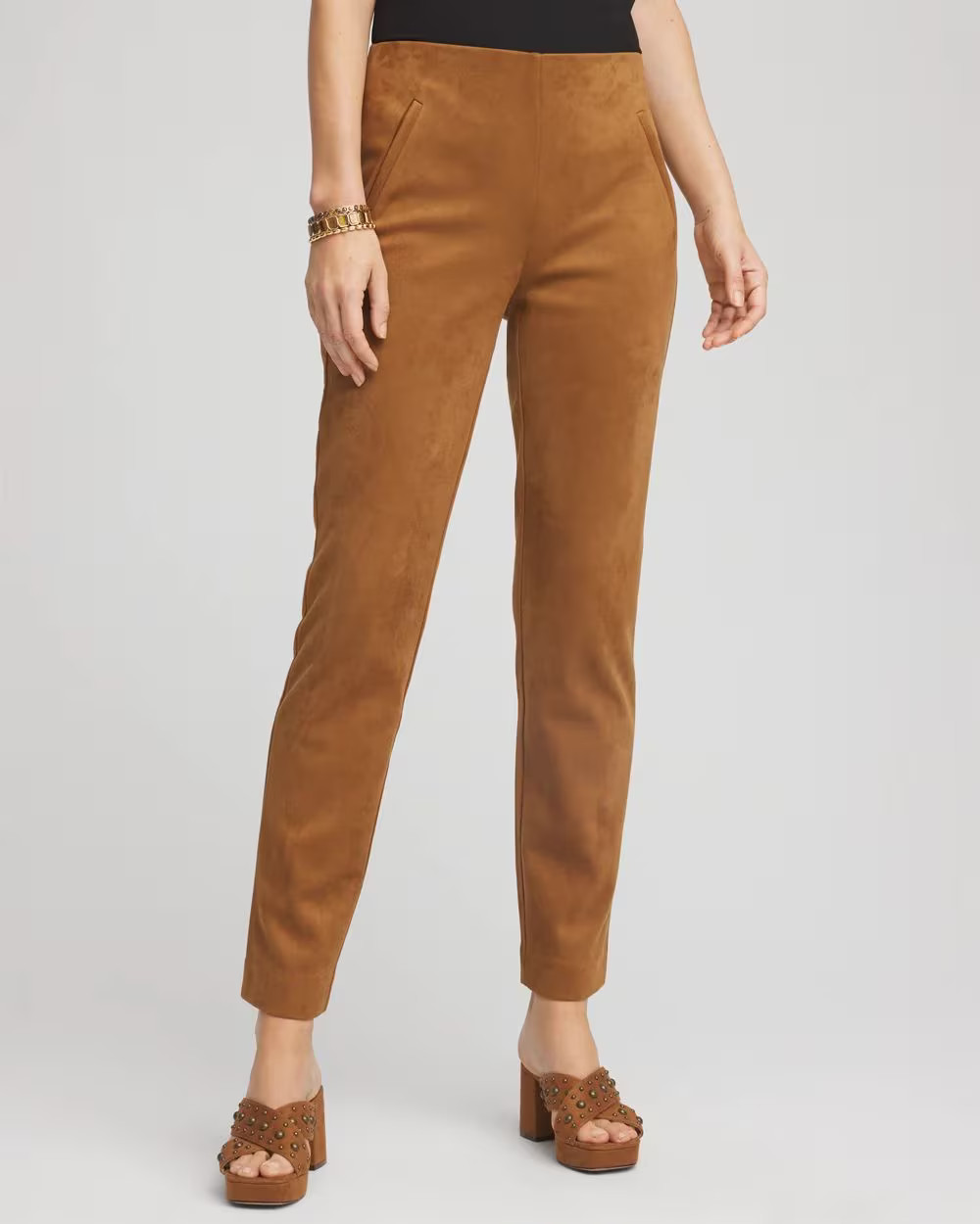 Faux Suede Juliet Slim Ankle Pants | Chico's