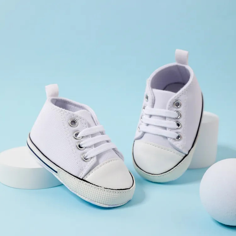Baby / Toddler Simple Solid Lace Up Prewalker Shoes | PatPat
