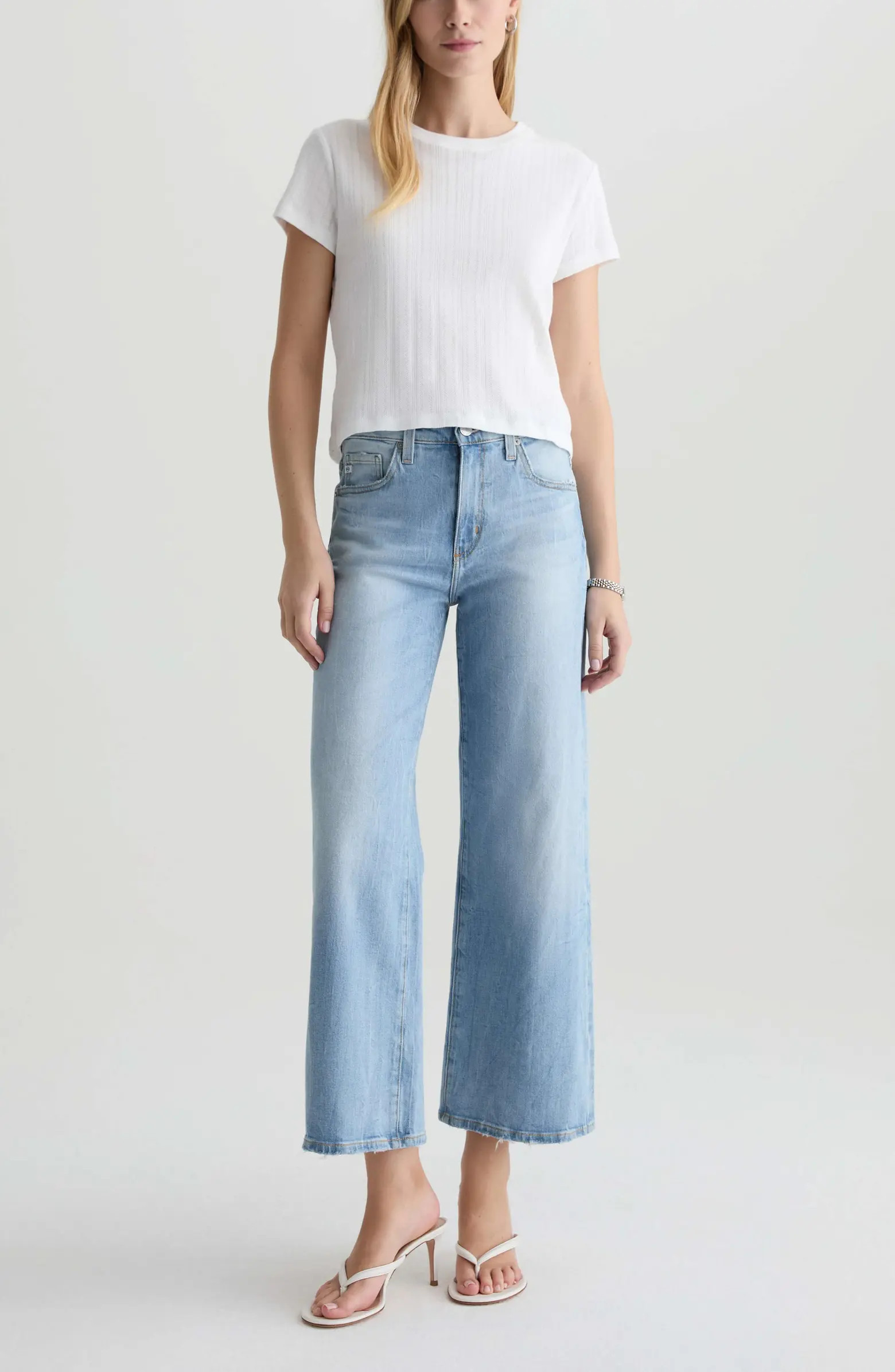 AG Saige Ankle Wide Leg Jeans | Nordstrom | Nordstrom