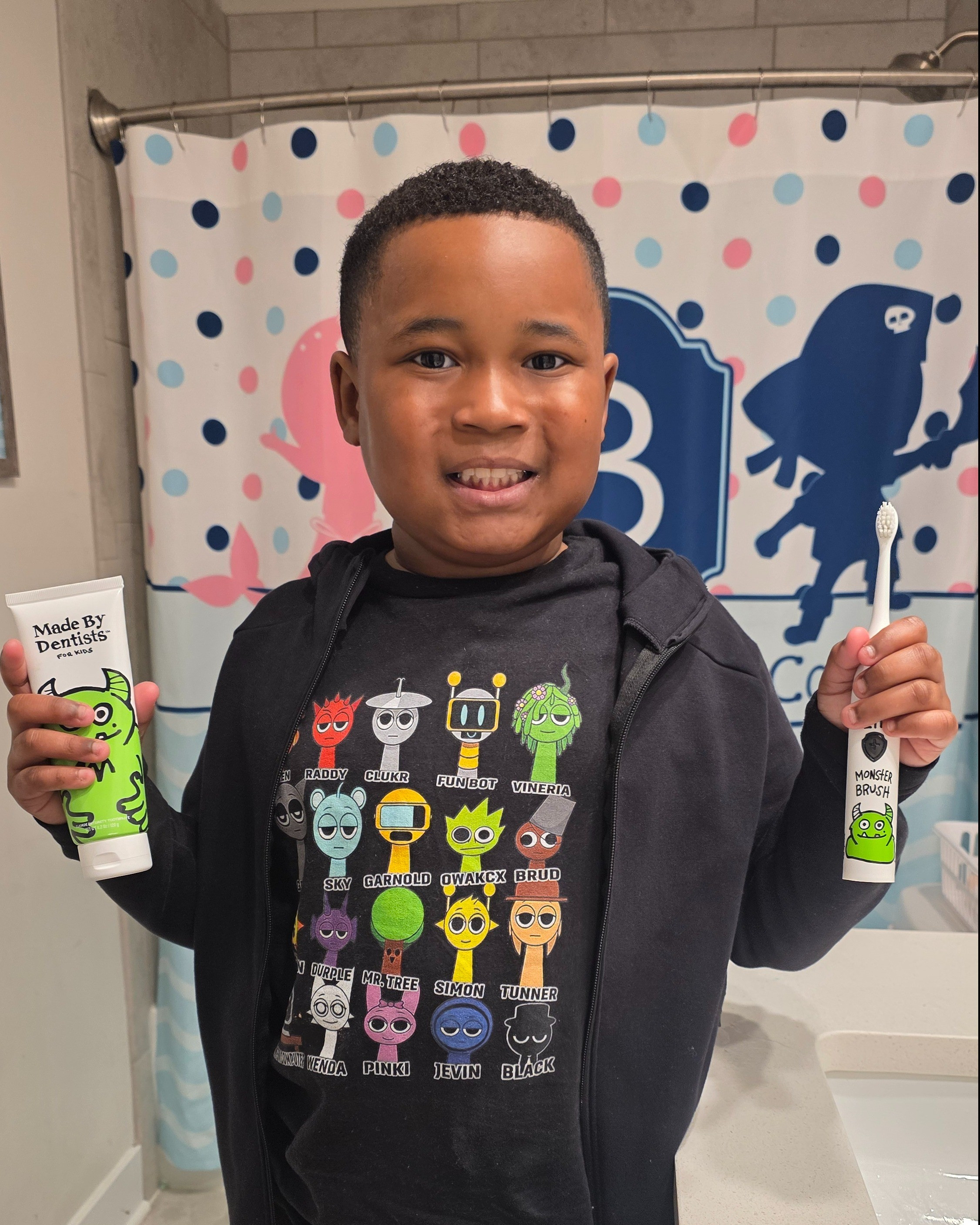 Carter’s been using his Made By Dentists electric toothbrush for a few weeks! Monster for my lil monster. 🤣🪥After falling in love with mine, I had to get him his own. And honestly, that 2-minute auto shutoff? Exactly what we needed.Now he’s brushing without me having to say a word 🙌🏾🪥

#LTKmomlife #LTKmorningroutine