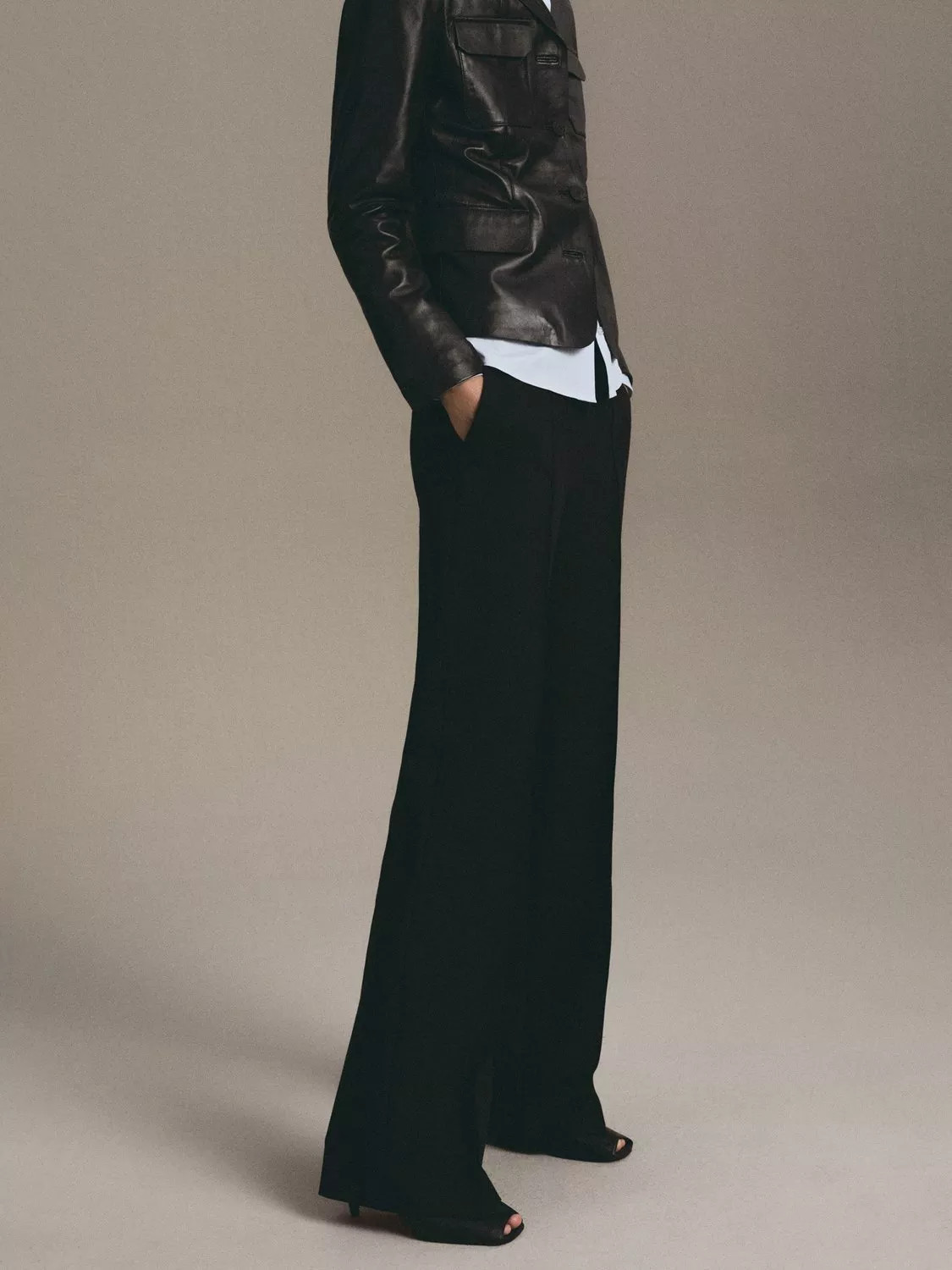 Mango Maca Trousers, Black | John Lewis (UK)