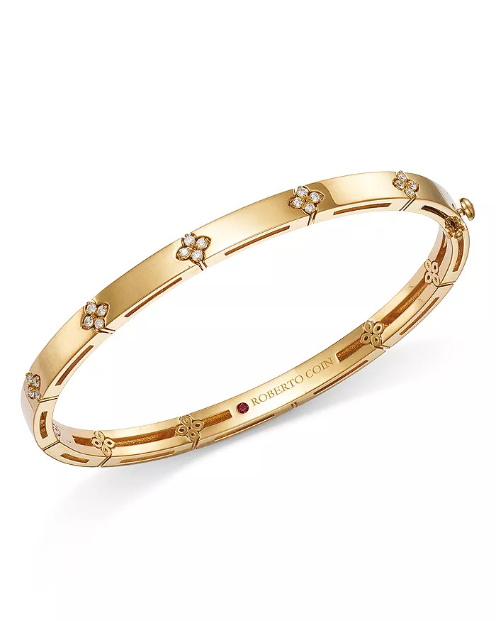 18K Love in Verona Diamond Flower Bangle | Bloomingdale's (US)