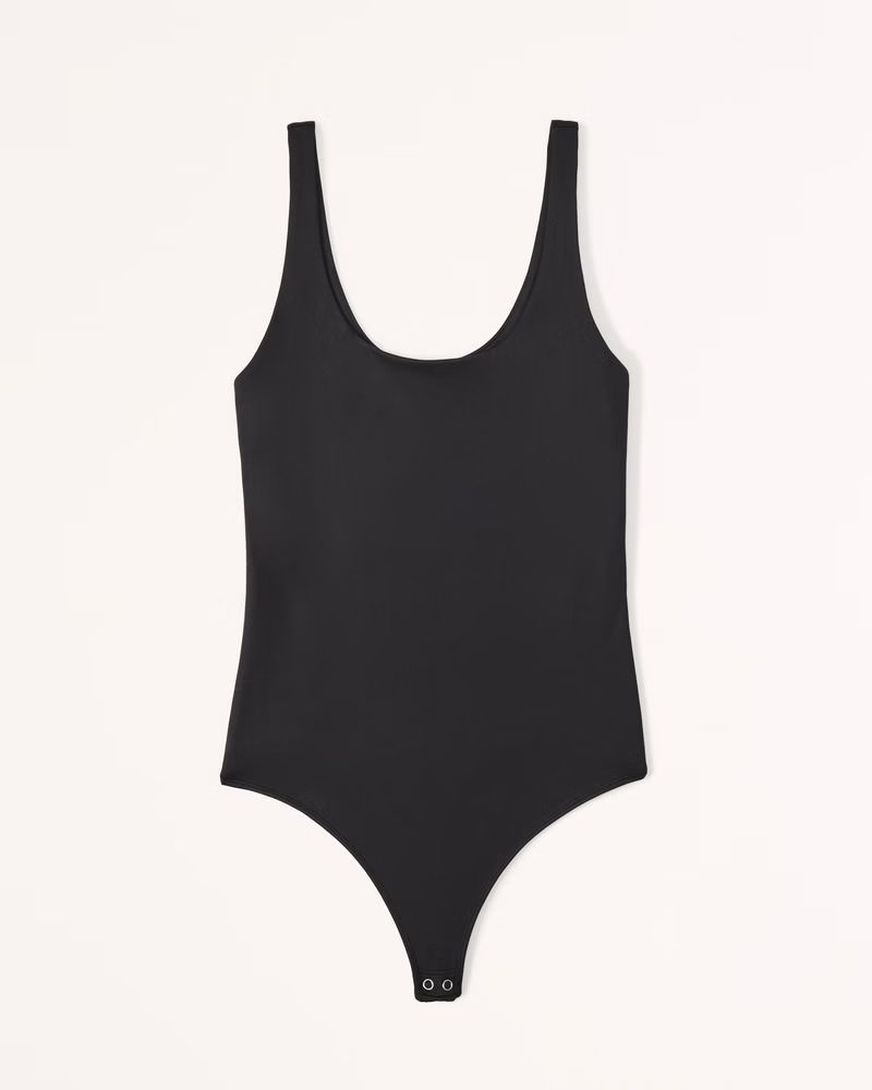 Sleek Seamless Fabric Scoopneck Bodysuit | Abercrombie & Fitch (US)