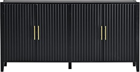 GIA Home Furniture Series Modern Wooden Buffet Sideboard with 4 Doors,Accent Storage Cabinets wit... | Amazon (US)