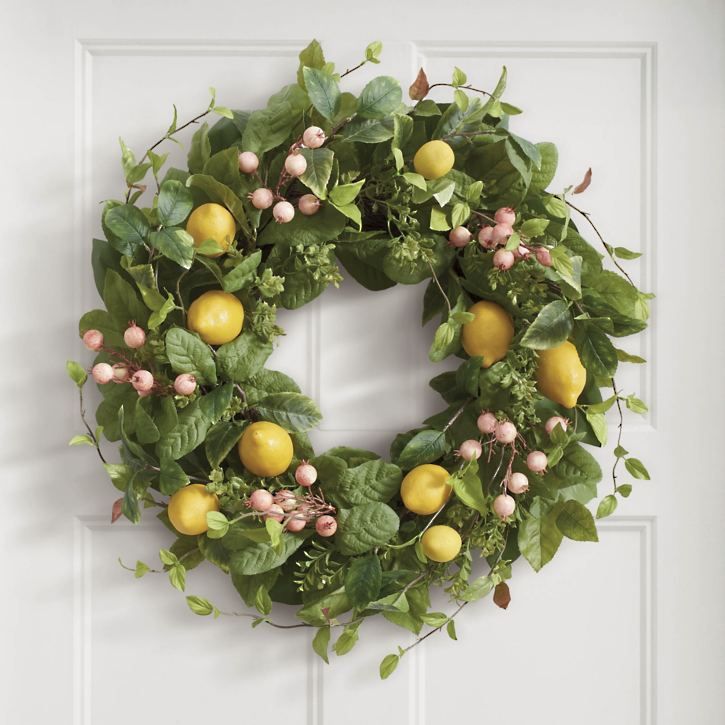 Lemon Fruity Wreath | Grandin Road | Grandin Road