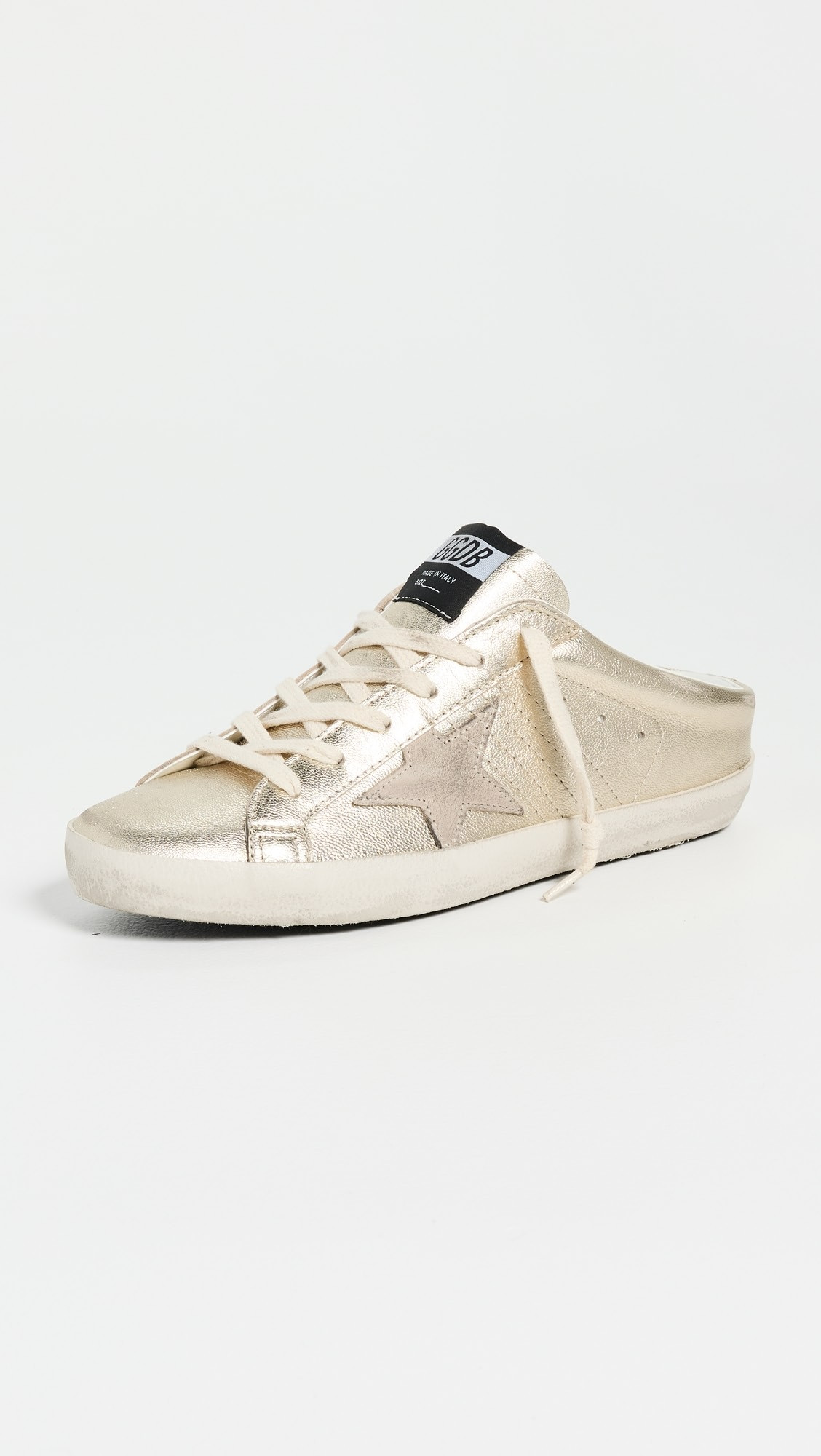 Super-Star Sabot Laminated Sneakers | Shopbop