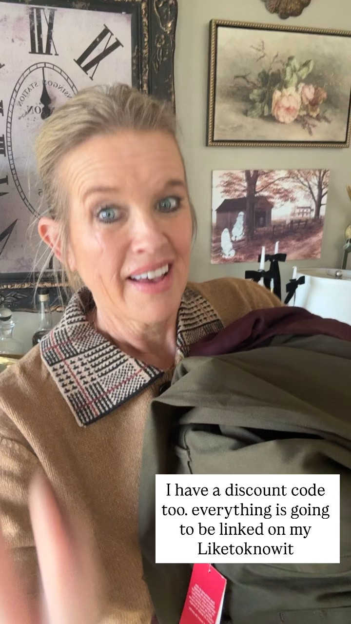 Mail Monday
Unboxing part 8

Spanx
Use my link and code for discount 15% off ⬇️
Deardarcyxspanx 

Today in stories I shared 
-Plaid pants and jacket 
-burgundy wine satin top 
- denim ish  super soft light weight pull on denim
-olive chino style wide leg trousers 
- Black air essential knot front detail dress..

Sorry, see next post for some of these items mentioned as they didn’t record on this slide

❤️wearing
Amazon find sweater
Spanx patch pocket pull on denim pants

Everything is tts I get a med