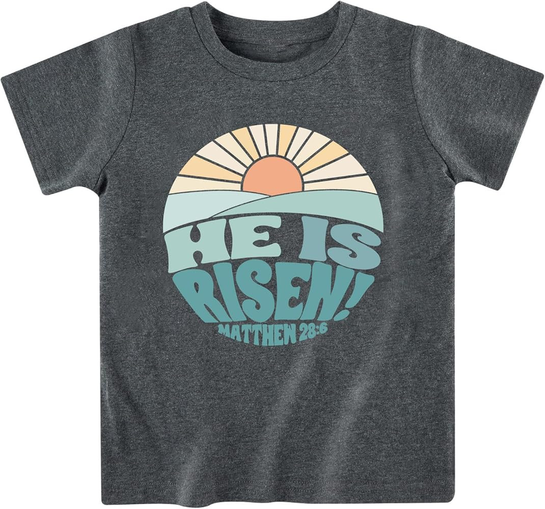 Kids Toddler Boys Girls T-Shirts Nothing is Too Big for Jesus Bible Verse Religious Short Sleeve ... | Amazon (US)