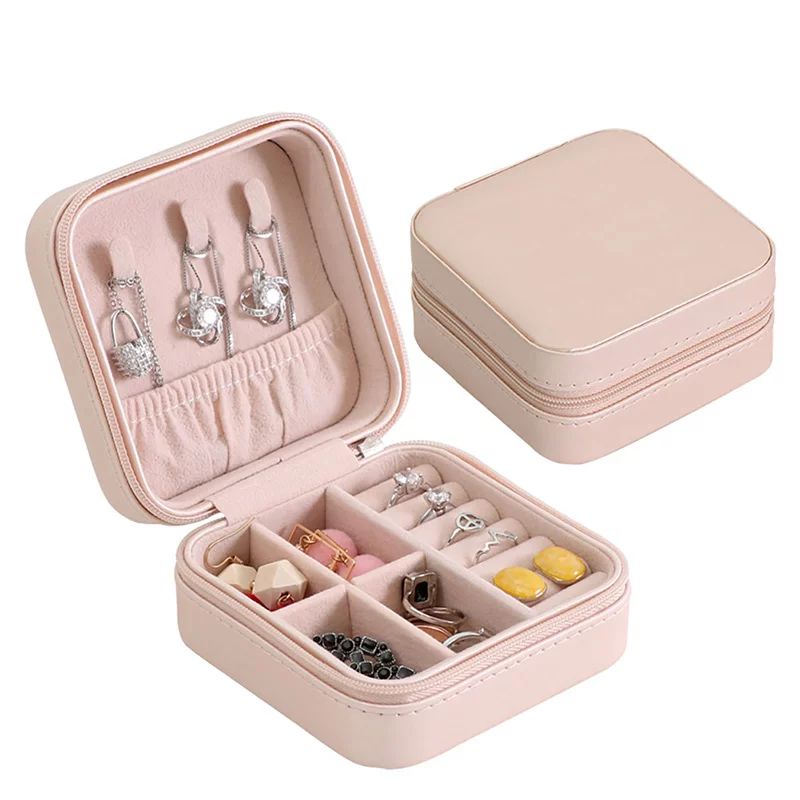 Small Travel Jewelry Box Organizer Display Storage Case for Rings Earrings Necklace | Walmart (US)