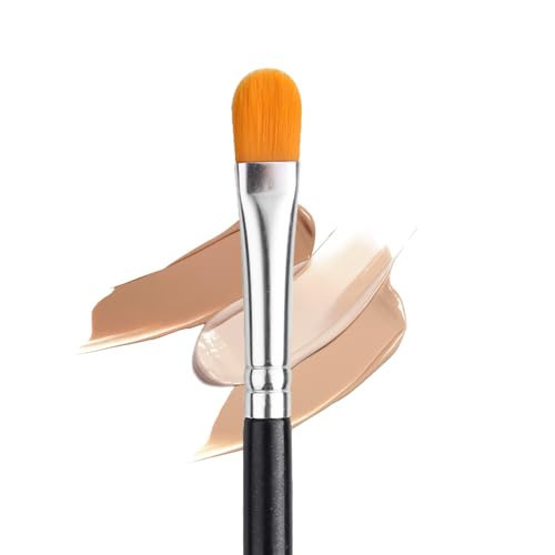 IPRESTA Flat Concealer brush Brow Brush Black Single Brushes Eye Shadow Primer Applicator Brush for Blending, Small Makeup Brush Concealer Brush Eyeshadow brush | Amazon (US)
