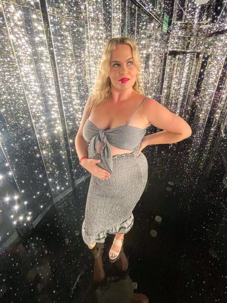I am 27 weeks pregnant and I love this dress so much!

*IT’S 40% OFF*

This is one of the dresses I wore on my “Baby Moon.”

I feel sexy and beautiful in it! I am 5 ft 10 and a 36dd.

I love the cut outs and the mermaid flair at the end…very stretchy and straps are adjustable.

I am in a size large.

Sharing some of my other Pink Blush Maternity items that I have.


Code: HilaryKutik25off saves you 25% off

Bump friendly dress
Bump friendly 
Pregnancy dress
Pregnancy outfit 
Maternity high waisted underwear
Maternity shirt extenders
Maternity belly band
Belly band 
Maternity bras
Pregnancy bras
Maternity dress
Baby moon dress
Baby shower dress
Gender reveal dress
Pregnancy jeans
Nipple cream for pregnancy 
Nipple cream 
Maternity nipple cream 
Maternity stretch mark cream
Stretch marks cream 
Pregnancy pillow
Maternity pillow 
Sneak peek gender test 
Gender test
Maternity pajamas 
Maternity sale 
Pink blush maternity sale 

#LTKbump #LTKCyberweek #LTKsalealert