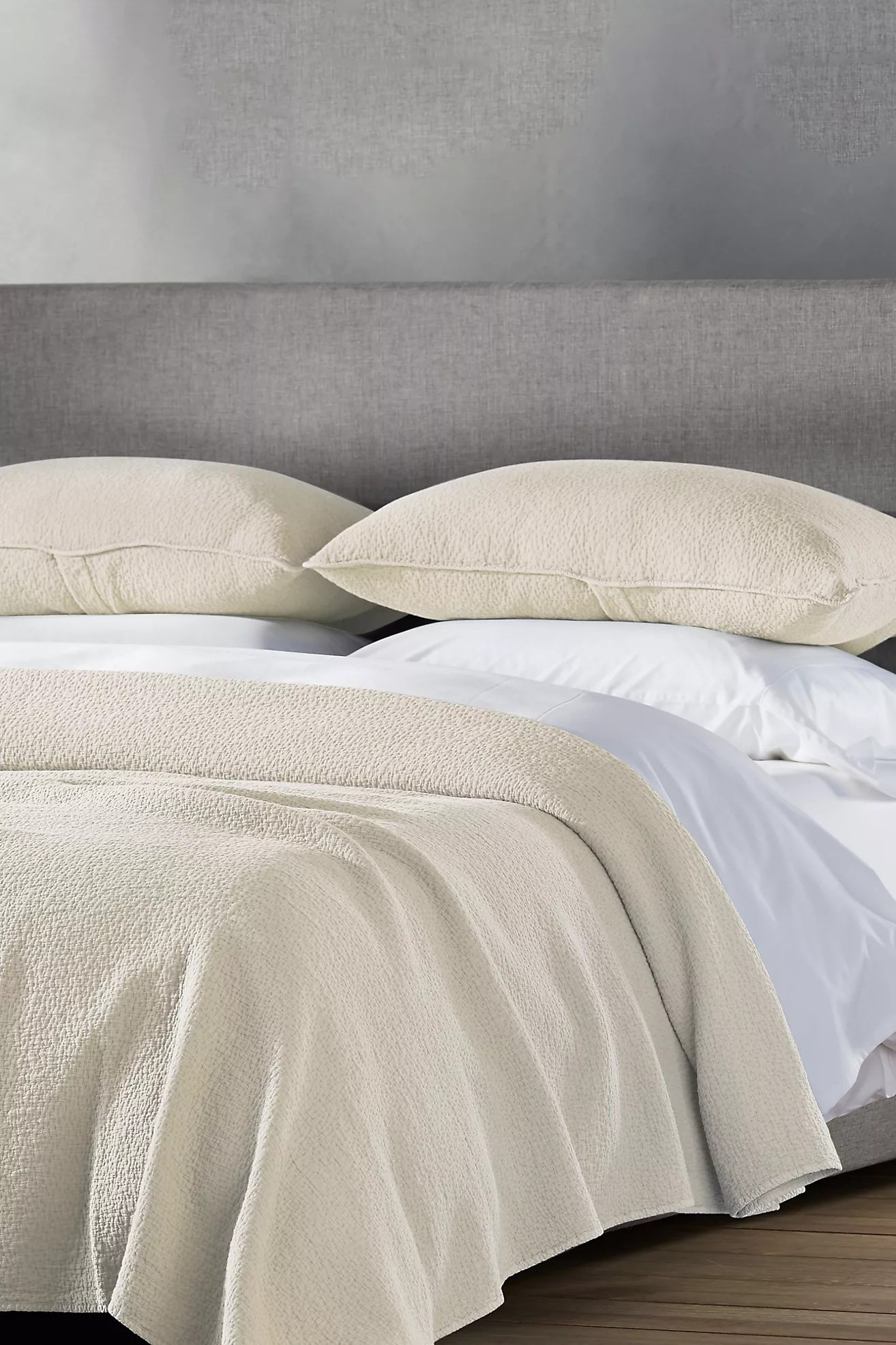 Coyuchi Cascade Organic Matelasse Blanket | Anthropologie (US)