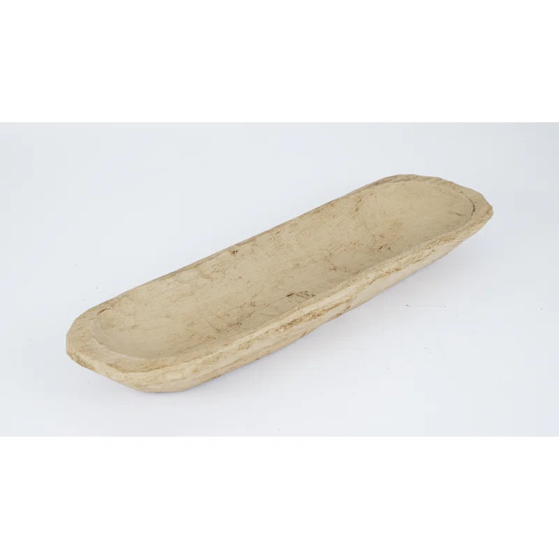 Primitive White Galento Baguette Dough Decorative Bowl | Wayfair North America
