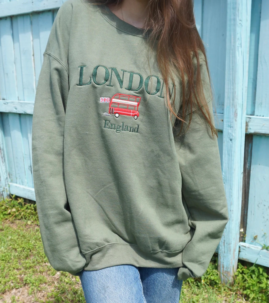 London - Travel - Sweater - London Bus - Sweatshirt - UK - Europe | Etsy (US)
