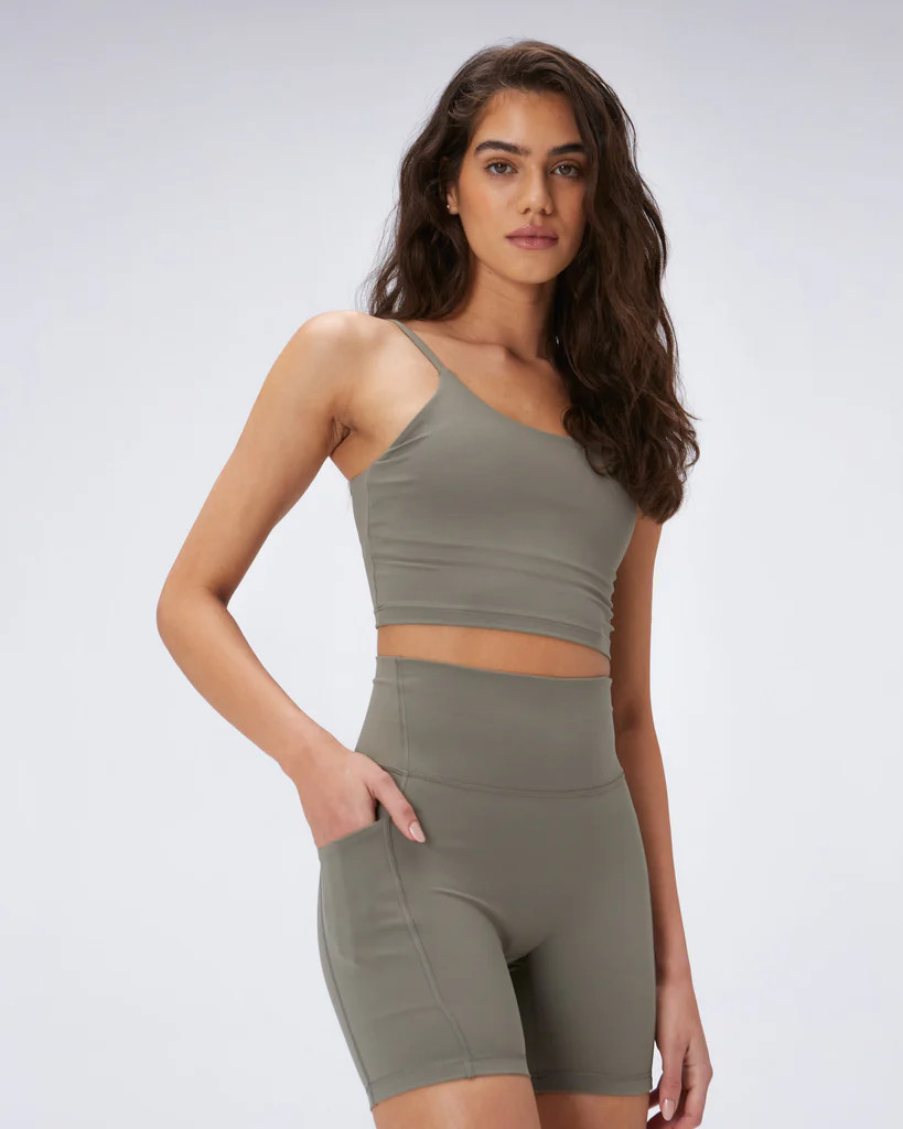 Ultimate Pocket Crop Shorts - Olive Green | Adanola UK