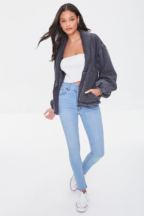 Seamed Mineral Wash Jacket | Forever 21 (US)