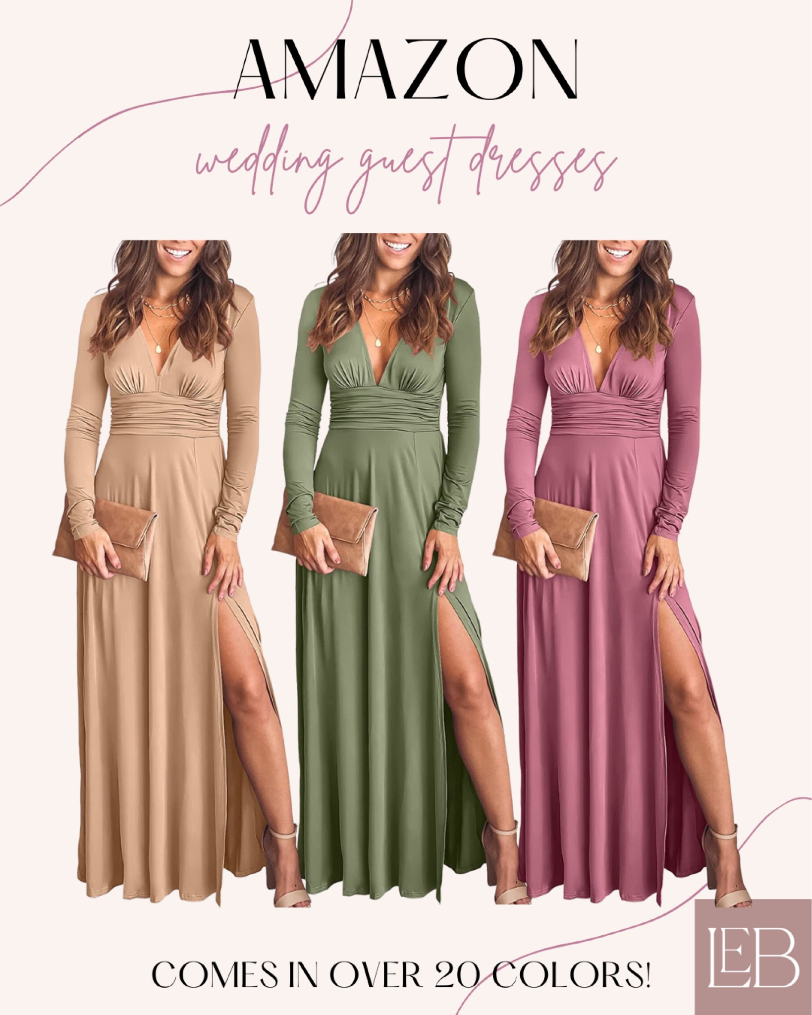 These Amazon wedding guest dresses come in over 20 colors! Very beautiful and classy! ✨

Wedding guest dress, Amazon fashion, for her, women’s fashion, vacation, spring break, spring fashion 

#LTKwedding #LTKFind #LTKstyletip