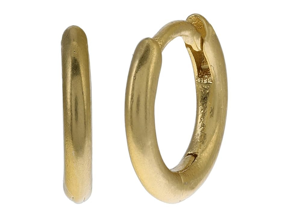 Madewell Skinny Huggie Hoop Earrings (Vintage Gold 1) Earring | Zappos