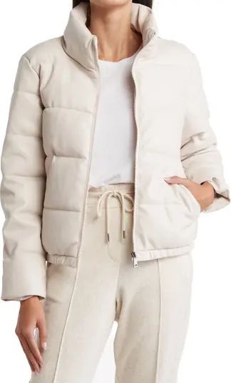 Sebby Collection Faux Leather Puffer Jacket | Nordstromrack | Nordstrom Rack