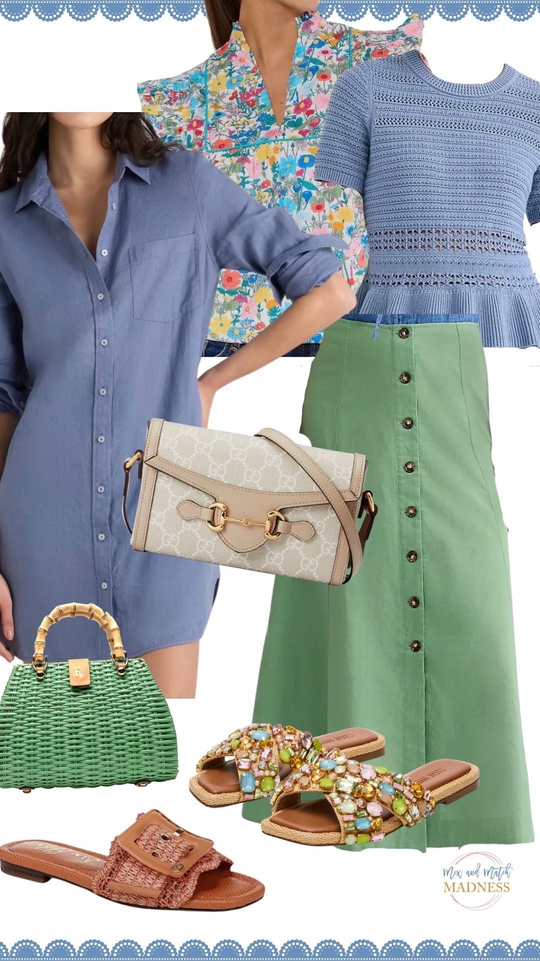 Giving you Avara, Loft, Quince, Nordstrom Rack, Dillards and more. Mix and match ALL the blues & greens. 

#LTKspringtrends #LTKootd #LTKspring