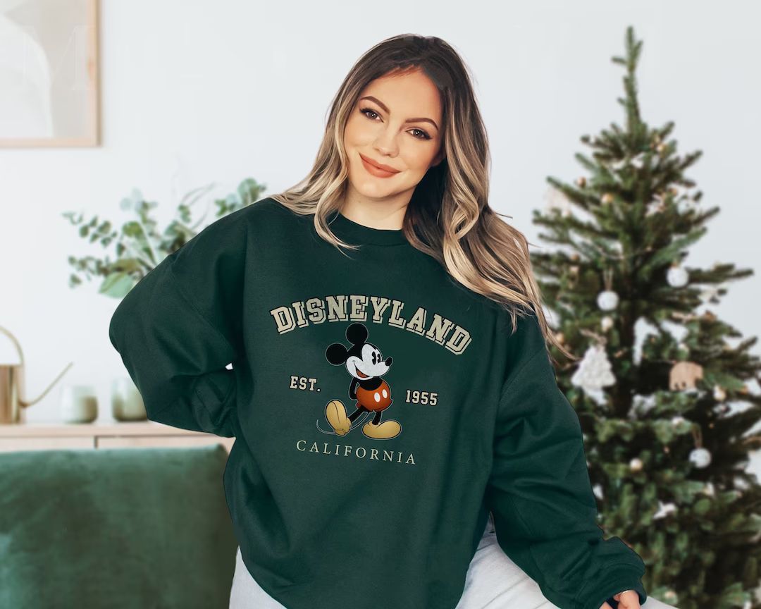 Vintage Disneyland 1955 Sweatshirt, Mickey Mouse Shirt, Minnie Mouse Shirt, Disney Kid Sweatshirt... | Etsy (US)