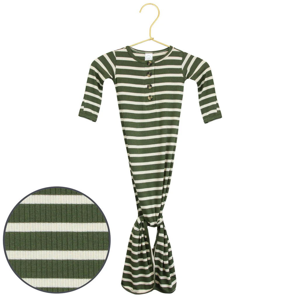 Tyler Ribbed Knotted Gown | Lou Lou & Company