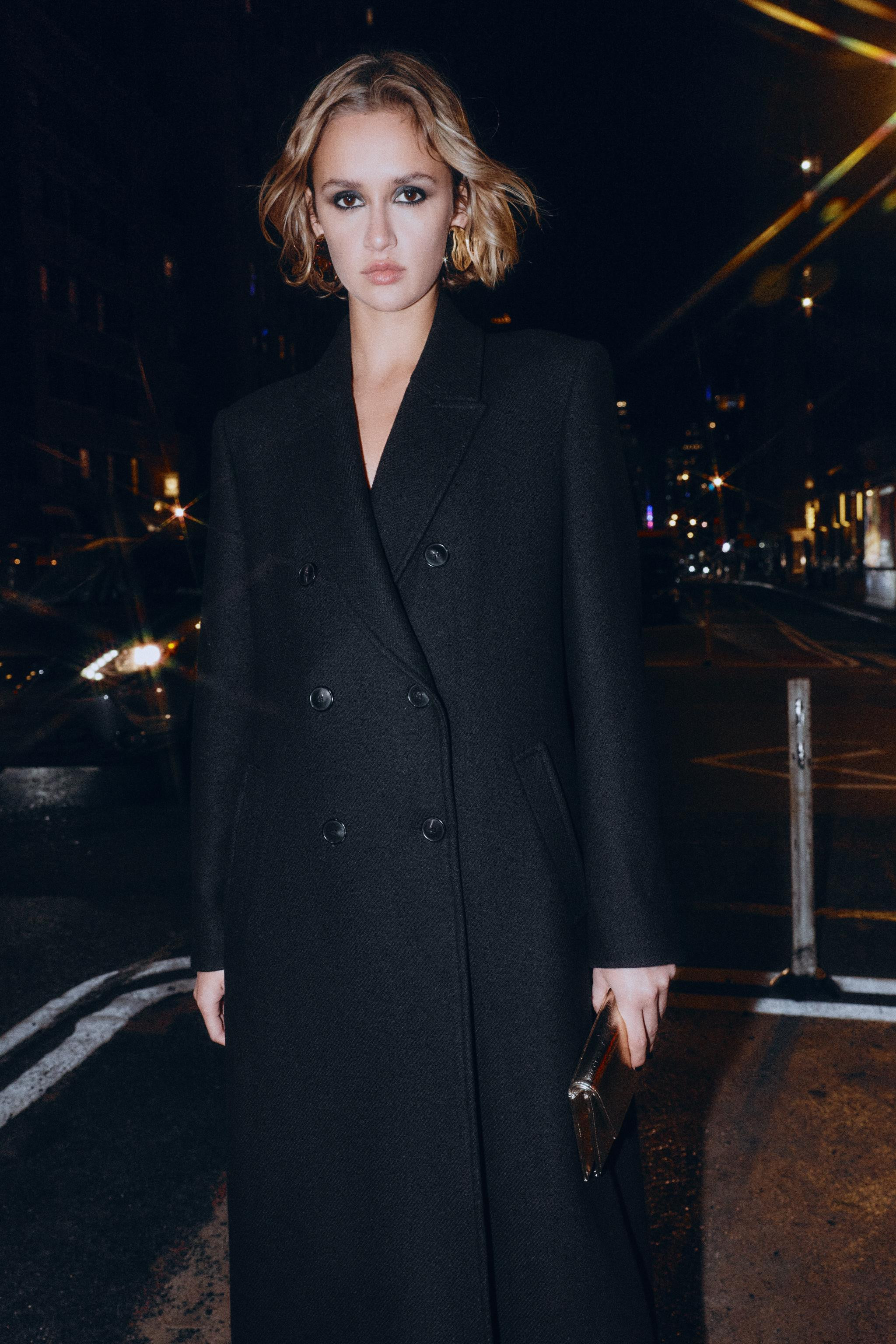 LONG DOUBLE-BREASTED COAT | Zara UK