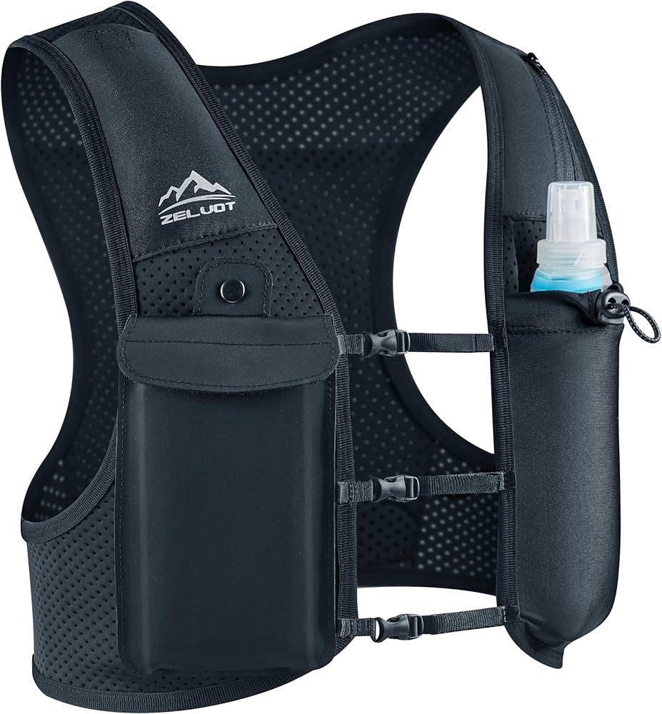 Zelvot Running Vest for Women Men, USA Original Patent, Adjustable Chest Straps Running Hydration... | Amazon (US)
