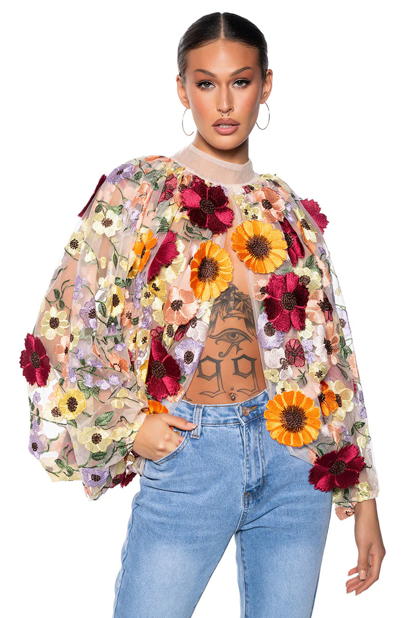 GARDEN DREAMS FLORAL BLOUSE | AKIRA
