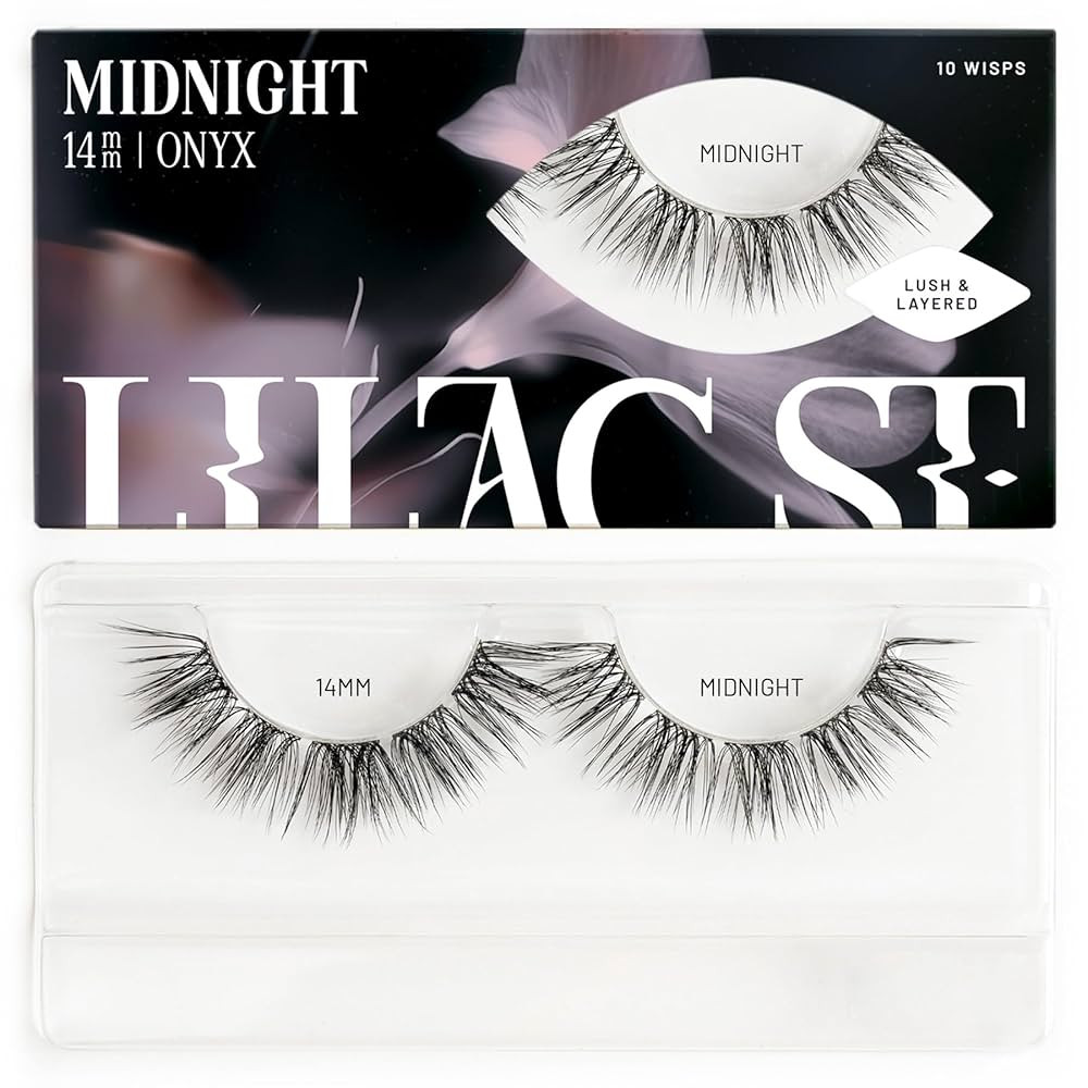 Lilac St - Midnight Dramatic Faux Eyelash Clusters (14mm) - Dark & Lush - DIY Lash Extension Wisp... | Amazon (US)