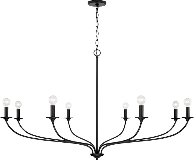 Capital Lighting 449981MB Dolan Transitional Minimalist Style Large Round Chandelier, 8-Light 480... | Amazon (US)