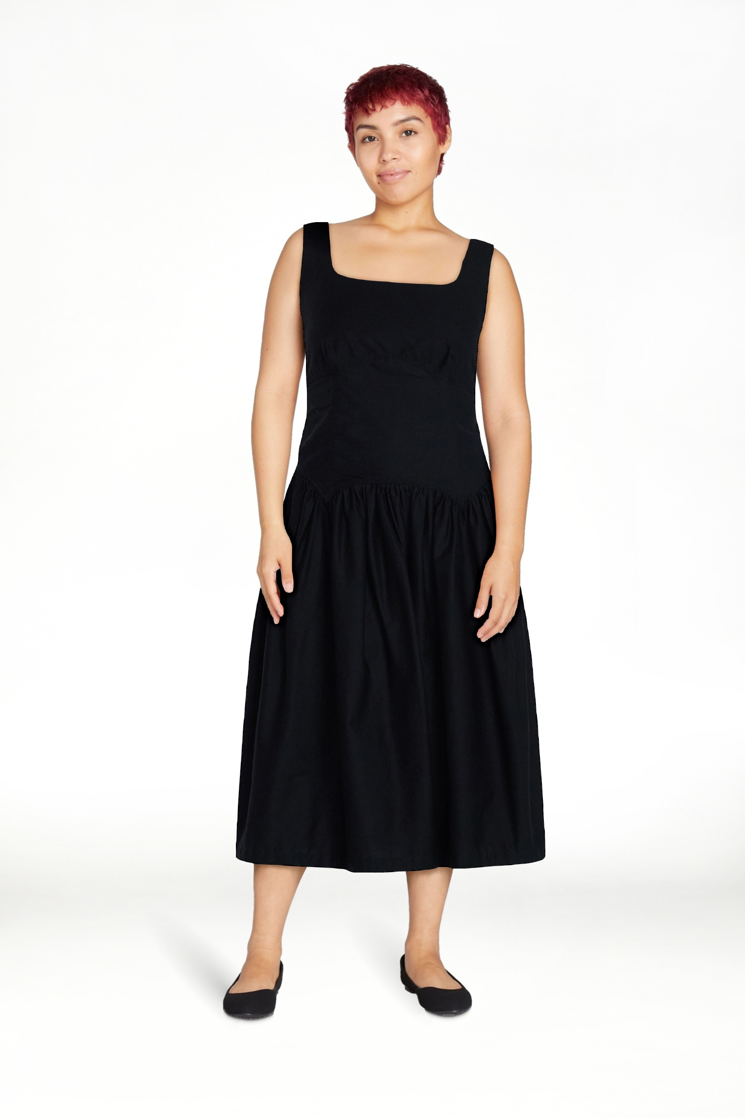 Scoop Women\u2019s Cotton Maxi Dress with Bow Back, Sizes XS-4X | Walmart (US)