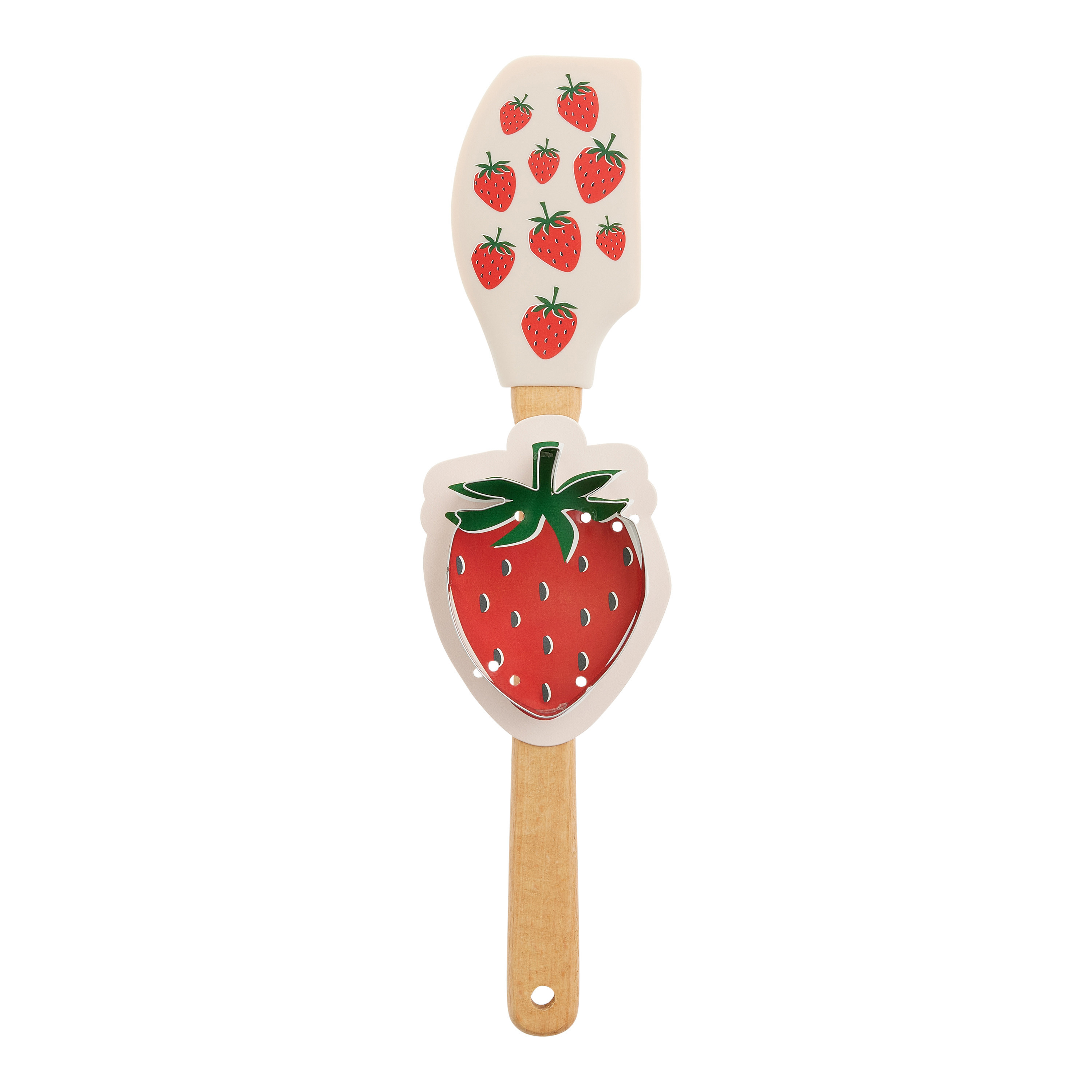 Strawberries and Cream Spatula and Cookie Cutter Set | World Market