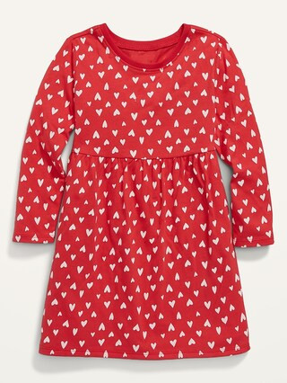 Patterned Jersey-Knit Long-Sleeve Dress for Baby Girls | Old Navy (US)