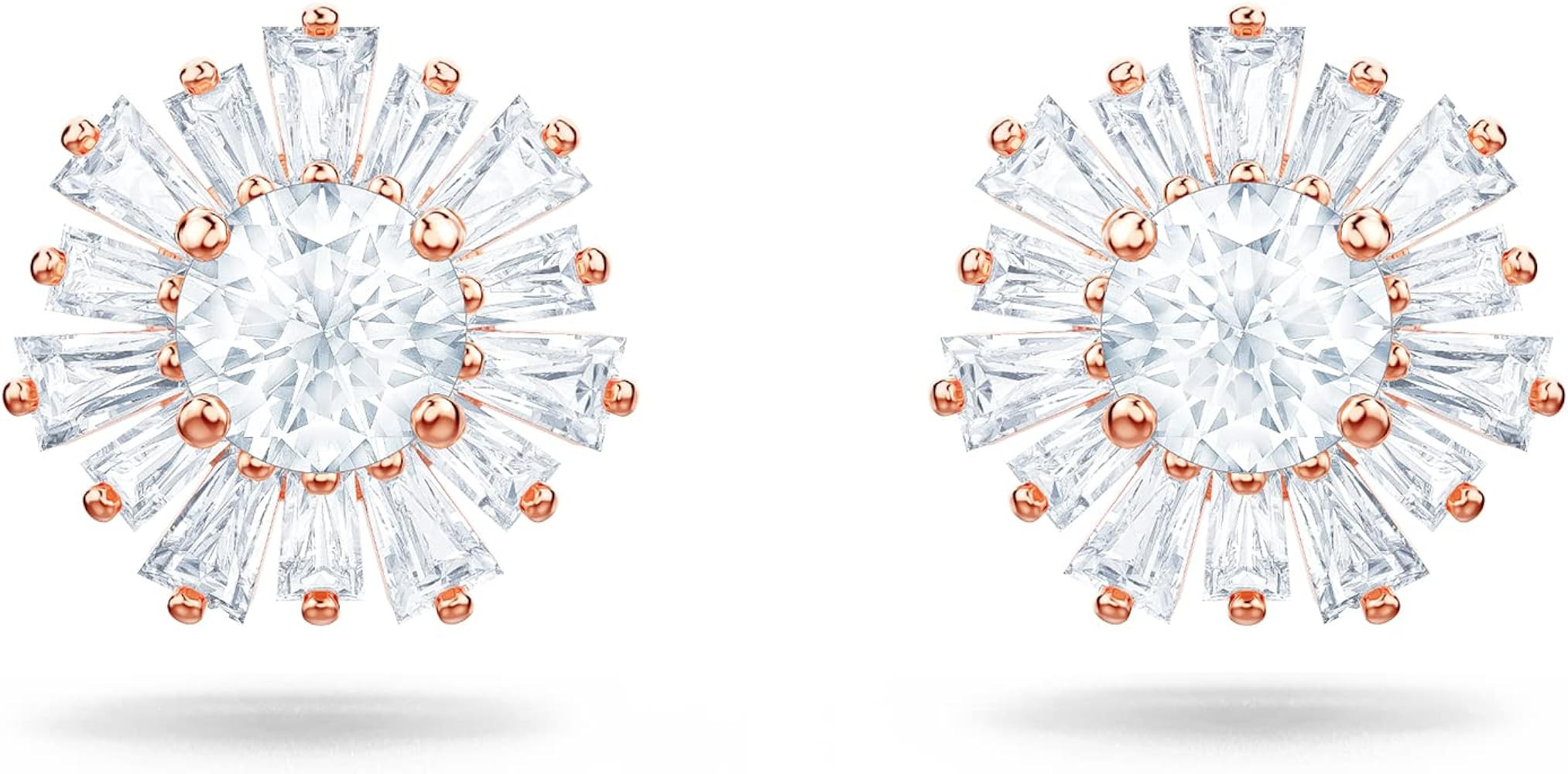 SWAROVSKI Sunshine Necklaces and Earrings Jewelry Collection, Clear Crystals, Pink Crystals, Rose... | Amazon (US)