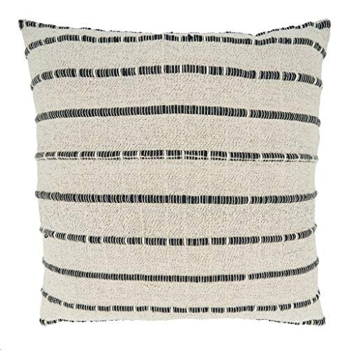 Fennco Styles Corded Design Cotton Decorative Throw Pillow Cover 22" W x 22" L - Natura... | Walmart (US)