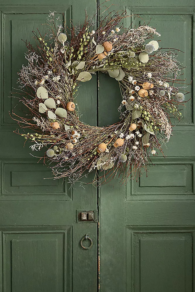 Preserved Green Bower Wreath | Anthropologie (US)